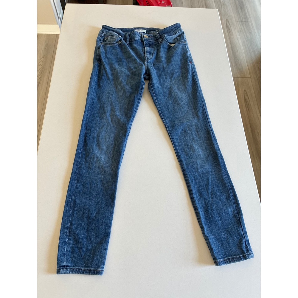 Warp + Weft JFK New York City Skinny Jeans Womens 25x28 Medium Wash Blue Denim